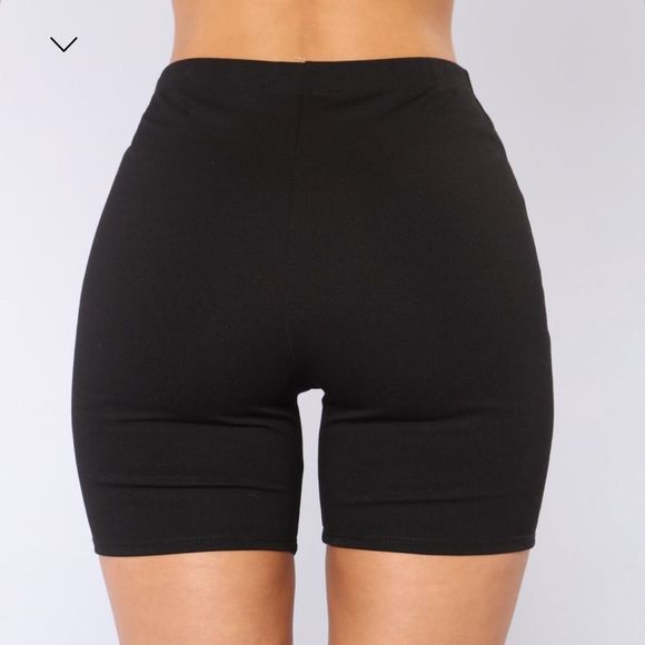 Black Biker Shorts - Picture 2 of 5